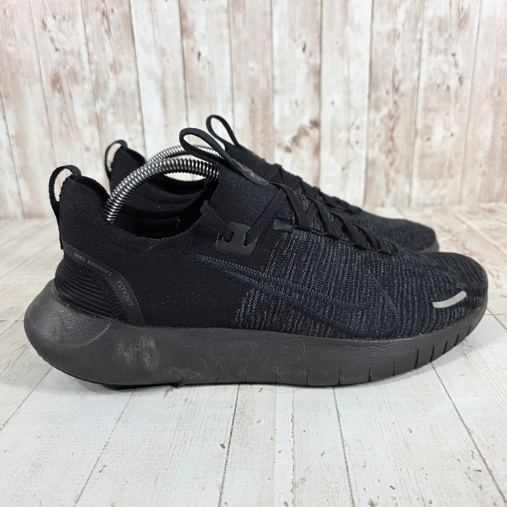 Nike Free RN NN Flyknit Triple Black Mens Running Shoes FB1276-001 Size 9.5